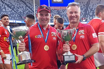 Ben Linde & Daniel Lacey, the 2 Illawarra STEELERS successful Coaches (Photo : steve montgomery / OurFootyTeam.com)